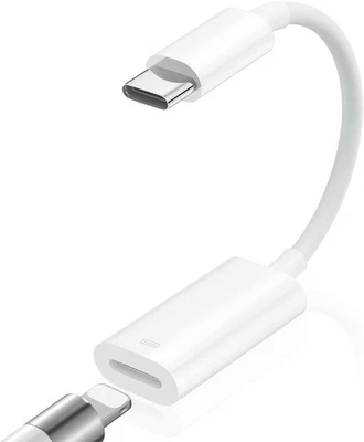 USB C to Lightning Headphone Audio Adapter, 3in1 Type-C Male To Lightning Female - Image 1 of 4