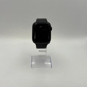 Apple Watch (Series 8) 45mm Black Aluminum w/ Black Sport (LTE) - Fair Condition - Picture 1 of 6