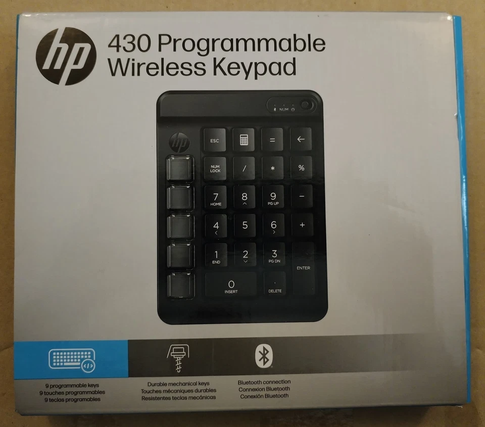 HP 430 PROGRAMMABLE WIRELESS KEYPAD BLUETOOTH
