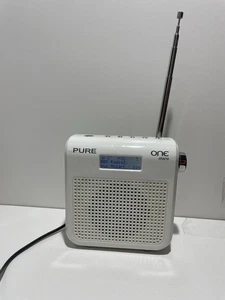 Pure One Mini DAB/FM Radio White tested USB Power Supply - Picture 1 of 4