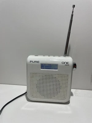 Pure One Mini DAB/FM Radio White tested USB Power Supply - Image 1 of 4