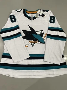NEW! Brent Burns San Jose Sharks Authentic Jersey Adidas $230 NHL HS1247 Size 54 - Picture 1 of 13