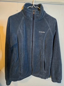Columbia Damen Fleecejacke dunkelblau mit Reißverschluss Größe Medium - Bild 1 von 12