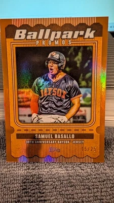 2025 Topps Pro Debut Samuel Basallo Orange Foil SSP /25 Orioles - Image 1 of 4