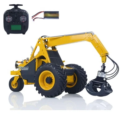 LESU AOUE 225A 1:14 RC Hydraulic Loader Grabber RTR Model Car ST8 Radio Lights - Image 1 of 4