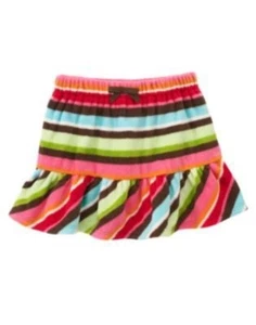 GYMBOREE WINTER CHEER MULTI COLOR STRIPE MICROFLEECE SKIRT 3 4 5 6 7 8 9 10 12 - Picture 1 of 1