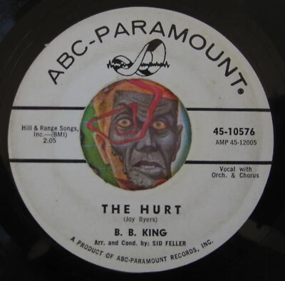 HEAR B.B. King 45 The Hurt / Whole Lotta Lovin ABC soul R&B blues promo BB - Image 1 of 2