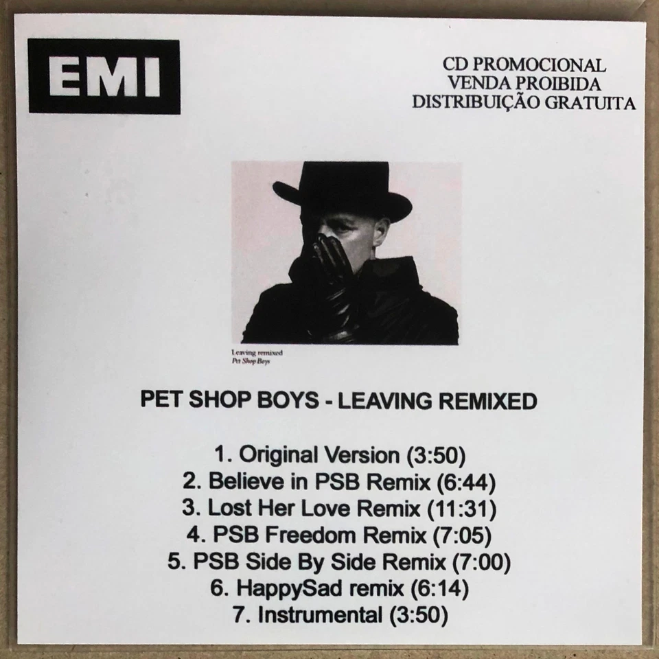 PET SHOP BOYS * LEAVING * BRAZIL 7 TRK PROMO * HTF! * ELYSIUM * TENNANT * LOWE - Image 1 of 1