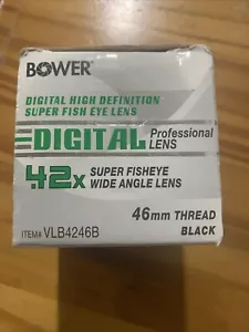 RE BOWER DIGITAL HIGH DEFINITION SUPER FISHEYE LENS .42X 46MM THREAD (CH122) - Picture 1 of 6