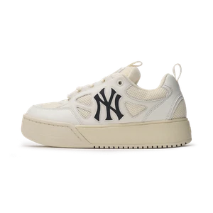 MLB Grueso Golpe Ancho New York Yankees Tenis NY Logo Zapatos Blancos EE. UU. 5-12 - Imagen 1 de 6