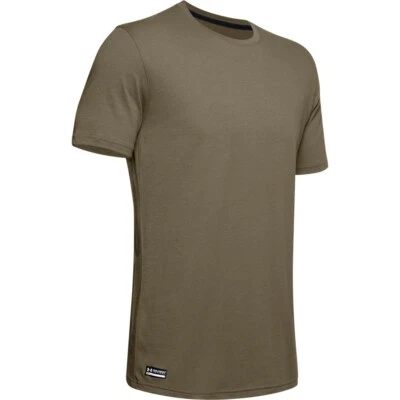 Under Armour 1351776 Men's UA Tactical Cotton Tee Short Sleeve T-Shirt, Tan - Image 1 of 2