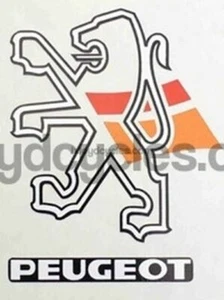 Peugeot ANC Halfords Head Crest Decal - Bild 1 von 1