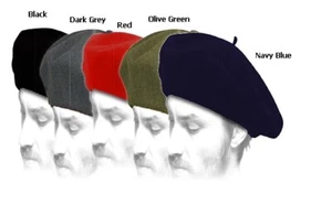 Gorra boina unisex mezcla de lana artista francés talla libre - Imagen 1 de 17