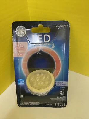 GE LED Indoor Floodlight 50W =7W Dimmable Light Bulb MR16 - Image 1 of 4