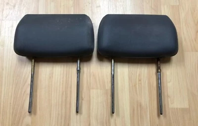 84-89 Toyota Pickup 4runner Front Seat Headrests Grey Driver Passenger Vinyl - Image 1 of 4