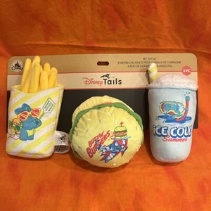 NEW 2023 DISNEY PARKS TOY STORY SUMMER SPLASH TAILS DOG PET TOY 3 PC SET - Picture 1 of 5