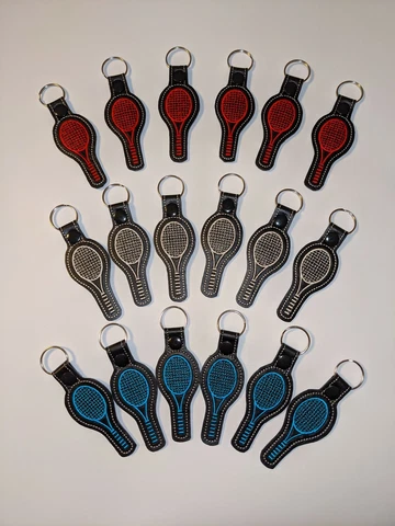 Tennis keychain, bag tag, zipper pull, tennis gift Cover