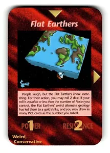 Flat Earthers Card Unlimited INWO Illuminati New World Order - Picture 1 of 4