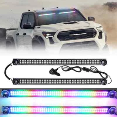2 IN 1 LED Auto Blitzlicht Frontblitzer Warnleuchte Dash Strobe Notfall Warnung - Bild 1 von 4