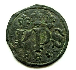 Frankreich Rechenpfennig 3 Lilien Marke Token Jeton aus Kupfer 15.Jh. - Picture 1 of 2