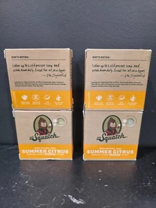 4X Dr Squatch Mens Natural Soap Summer Citrus Lemon Oil &Pumice Light Grit 5oz - Picture 1 of 1