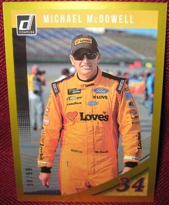 2019 DONRUSS PRESS PROOF #45 MICHAEL McDOWELL GOLD 98/99 NM-MT+ - Image 1 of 2