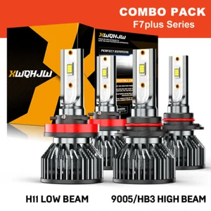 For Chevy Silverado 1500 2500HD 2007-2020 6000K LED Headlight High/Low Bulbs Kit - Picture 1 of 8