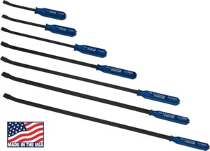 7 Pc. Pry Bar Set with Slotted Hanging Rack - Foto 1 di 3