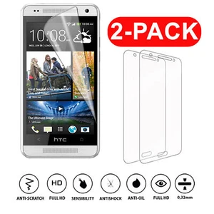 2 Pack Screen Protector For HTC One M8 Mini Desire 300 510 820 Clear Film Gaurd - Picture 1 of 3