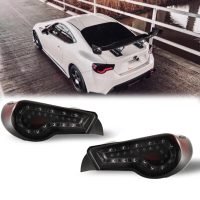 LED Tail Lights for 2013-16 Scion FR-S/Toyota 86/Subaru BRZ Smoke Assembly Lamp - Image 1 of 4
