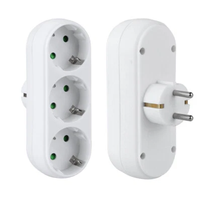 1 Stück Dreifachstecker Mehrfachstecker Triple Stecker 3-fach Multi Horizontal - Bild 1 von 4