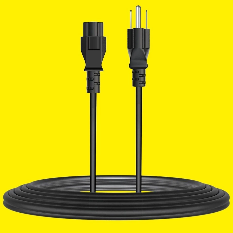 3-Prong AC Power Cord Cable Replacement for TV Printer AC Adapter Power Cord USA - Image 1 of 1