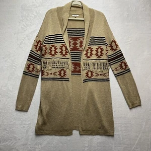 Maurices Staubtuch Strickjacke Damen Gr. Medium Southwestern Azteken Fransen vorne offen - Bild 1 von 7