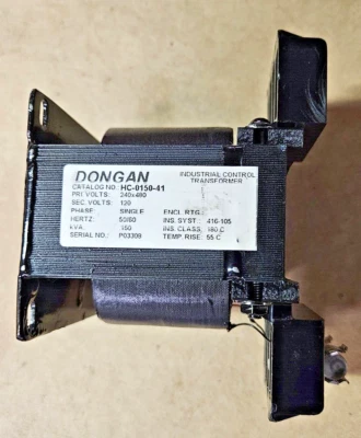 TRANSFORMADOR DONGAN HC-0150-41 PRI: 240/480V, SEC: 120V Bonito! Foto 1 de 4