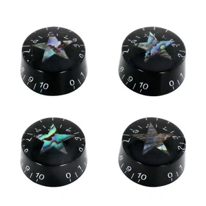  Electric Guitar Control Knobs Volume Tone Top Hat Knobs for LP SG ES White 4Pcs - Picture 1 of 8