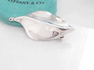 TIFFANY & CO BLATTSILBER BROSCHE ANSTECKNADEL - Bild 1 von 6