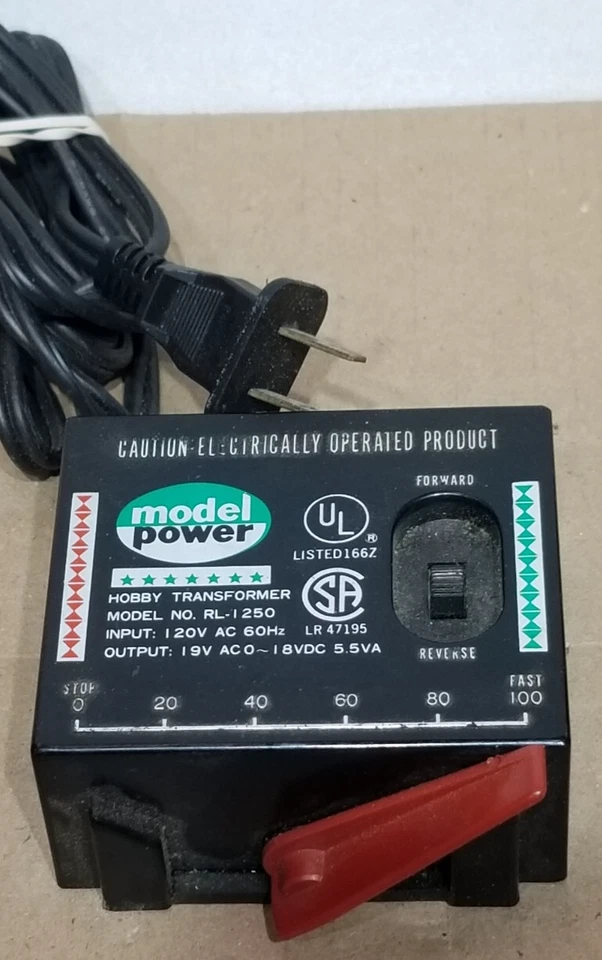 Model Power Hobby Transformer RL-1250 Model Train Power Supply HO Scale - Image 1 of 1