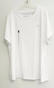 Under Armour Womens Plus Size UA Tech T Shirt White Sz 1X - NWT - Picture 1 of 1