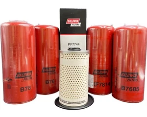 P&F Filter Kit For VOLVO D13 OIL CHANGE KIT, B76X2, BF7814, B7685, PF7744 - Picture 1 of 2