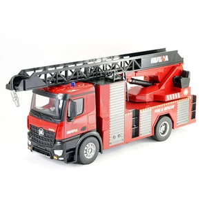 Huina RC Fire Engine Ladder Truck - Working Lights, Sound & Hose! - Picture 1 of 12