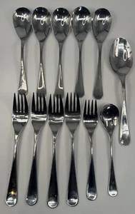 JA Henckels International 18/10 Stainless MANOR Pattern Flatware Fork Spoon 12pc - Picture 1 of 15