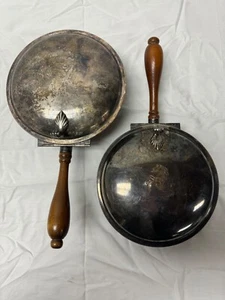 2 Vintage EPC Silent Butler Krümelfänger antik versilbert - Bild 1 von 13
