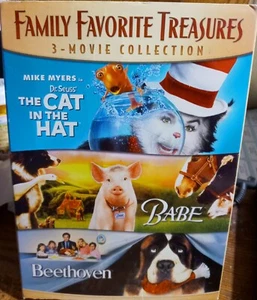PREVIOUSLY VWD-FAMILY FAVORITE TREASURES (2DVD)-BABE, BEETHOVEN, CAT IN THE HAT - Bild 1 von 1