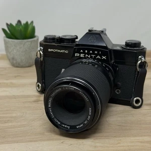 Asahi Pentax Spotmatic SP II W/ 100mm 1.4 Macro-Takumar Asahi Lens - Picture 1 of 22
