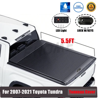 5.5FT Hard Retractable Truck Bed Cover W/KEYS For 2007-2021 TOYOTA Tundra US Foto 1 de 4