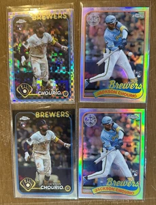 Lote de radiocontrol aniversario 2024 Topps cromado Milwaukee Brewers Jackson Chourio X-Fractor - Imagen 1 de 6