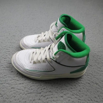 Nike Air Jordan 2 Retro Verde Suerte Zapatos Tenis Niños 6Y Atlético Baloncesto Foto 1 de 4