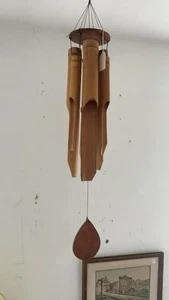 Vintage Wood Chimes-Tropical Vibe-Great Condition - Picture 1 of 4