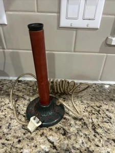 Vintage Christmas~ Lighted Window Candle~ Cardboard Candle & Bakelite Base - Picture 1 of 3