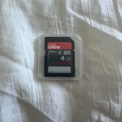 New Sealed SanDisk 4GB 15MB/s Ultra CompactFlash Card Work College Store “E Bin” - Image 1 of 2